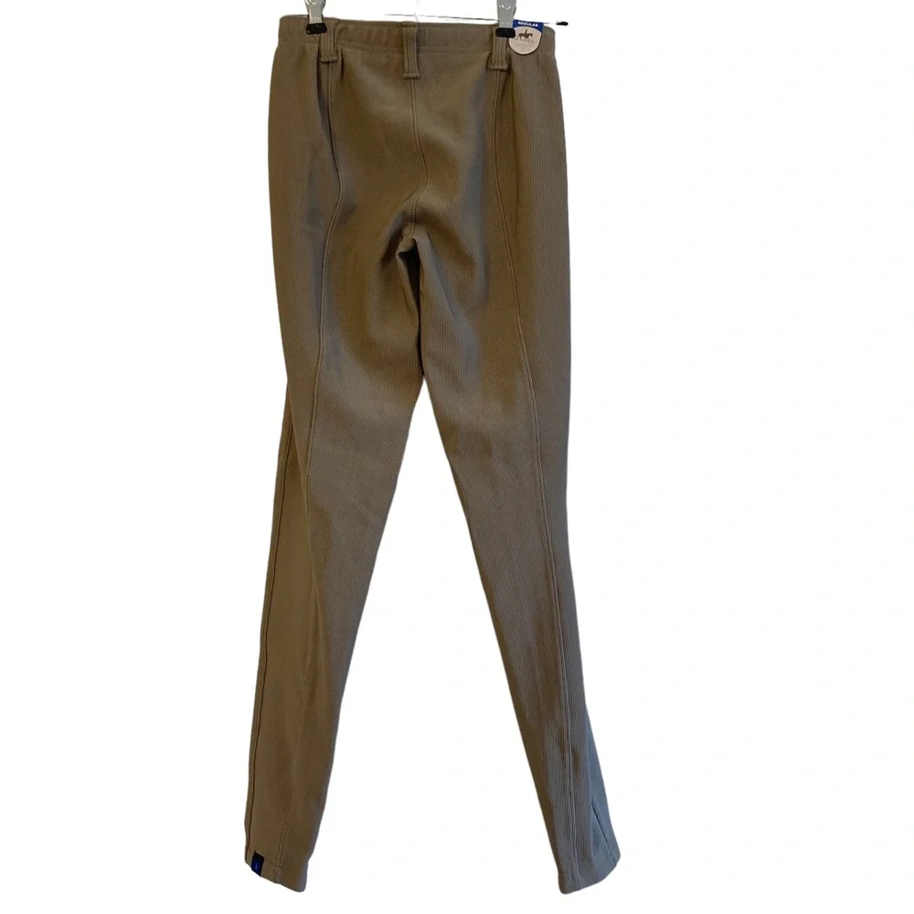 Girls Small Irideon Riding Breeches pants textured pull on leggings tights NWT S